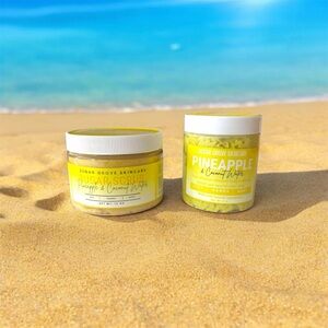 Pineapple & Coconut Water Sugar Scrub & Body Butter Set